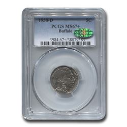 1938-D Buffalo Nickel MS-67+ PCGS CAC