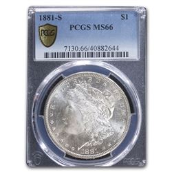 1881-S Morgan Dollar MS-66 PCGS