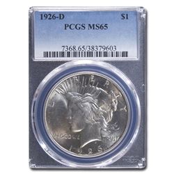 1926-D Peace Dollar MS-65 PCGS