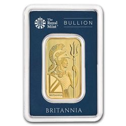 1 oz Gold Bar - The Royal Mint Britannia (In Assay)