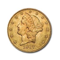 1907 $20 Liberty Gold Double Eagle BU