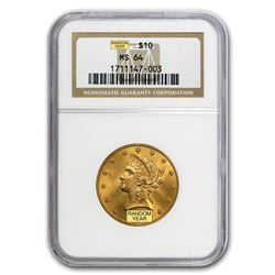 $10 Liberty Gold Eagle MS-64 NGC (Random)