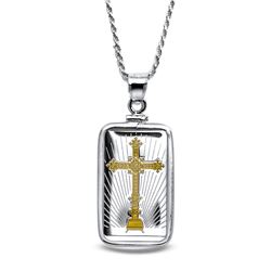 10 gram Silver - PAMP Cross Gilded Pendant (w/Chain)