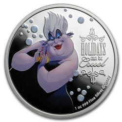2019 Niue 1 oz Silver $2 Disney Villains Ursula