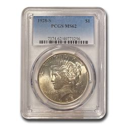 1928-S Peace Dollar MS-62 PCGS