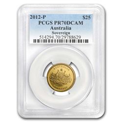 2012-P Australia Gold 25 Dollars PR-70 PCGS (DCAM)