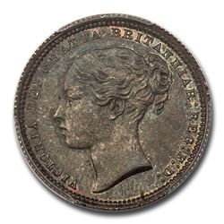 1872 Great Britain Silver Shilling Queen Victoria MS-66 PCGS