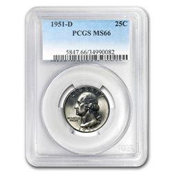1951-D Washington Quarter MS-66 PCGS
