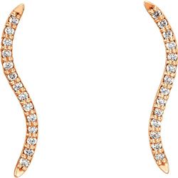 Natural 0.17 CTW Sway With Me Diamond Earrings 14KT Rose Gold
