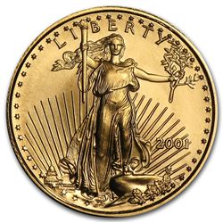 2001 1/10 oz Gold American Eagle BU