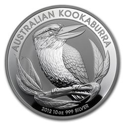2012 Australia 10 oz Silver Kookaburra BU