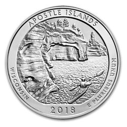 2018 5 oz Silver ATB Apostle Islands National Lakeshore, WI