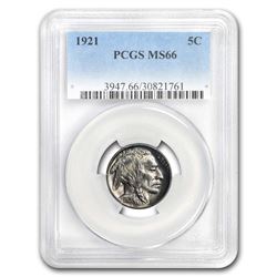 1921 Buffalo Nickel MS-66 PCGS