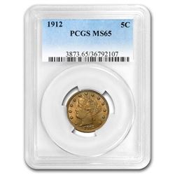 1912 Liberty Head V Nickel MS-65 PCGS