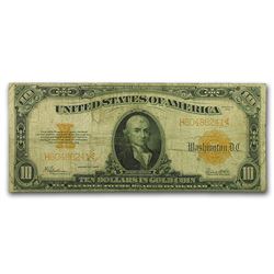 1922 $10 Gold Certificate Fine