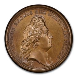 1674 France Conquest of Martinique Medal MS-64 PCGS (Brown)