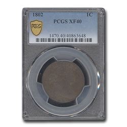 1802 Large Cent XF-40 PCGS