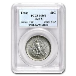 1935-S Texas Centennial Half Dollar Commem MS-66 PCGS