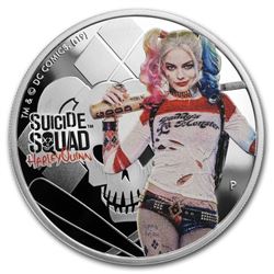 2019 Tuvalu 1 oz Silver Suicide Squad Harley Quinn Proof