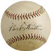 Image 1 : Circa 1927 "Babe" Ruth Single Signed Baseball.