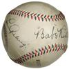 Image 1 : Circa 1927 Babe Ruth & Lou Gehrig Signed Basebal