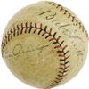 Image 1 : 1927 Babe Ruth & Lou Gehrig Signed Baseball. Wh
