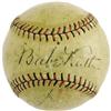 Image 2 : 1927 Babe Ruth & Lou Gehrig Signed Baseball. Wh
