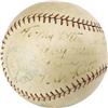 Image 1 : 1929 Babe Ruth Single Signed Baseball. A gorgeou