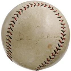 Circa 1932 Lou Gehrig Single Signed Baseball. T