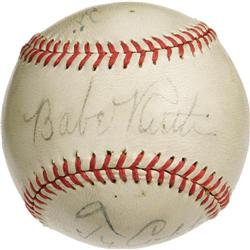 Early 1940's Babe Ruth, Ty Cobb & Tris Speaker S