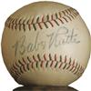 Image 1 : 1948 Babe Ruth Single Signed Baseball. The cons