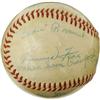 Image 2 : Late 1950's Hall of Famers Multi-Signed Baseball