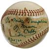Image 1 : 1960 Ty Cobb Single Signed Baseball. The Peach'
