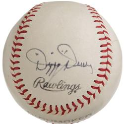 1960's Dizzy Dean Single Signed Baseball. The r