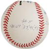 Image 3 : 1990's Joe DiMaggio Single Signed "Statistics" B