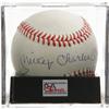Image 1 : Mickey Charles Mantle Single Signed Baseball, PS