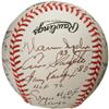 Image 1 : 1990's Hall of Famers Multi-Signed Baseball. Un