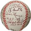 Image 3 : 1990's Hall of Famers Multi-Signed Baseball. Un