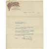 Image 1 : 1913 Charles Comiskey Signed Letter. The scanda