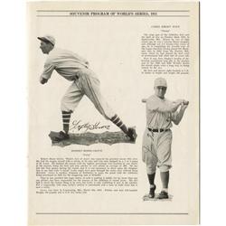 1931 World Series Program Signed by the Philadel
