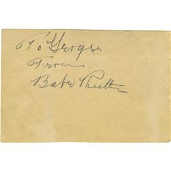 1930's Babe Ruth Signed Album Page. If you ever
