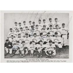 1933 New York Giants Team Signed Photograph. Af