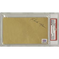 1934 Chuck Klein Signed Government Postcard. Ju