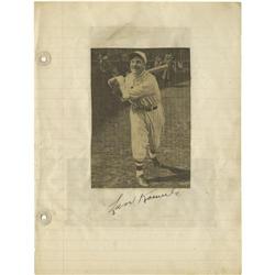 Circa 1935 Len Koenecke Signed Scrapbook Page.