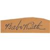 Image 1 : Babe Ruth Cut Signature.