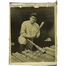 1930's Babe Ruth Signed Photograph. The Bambino