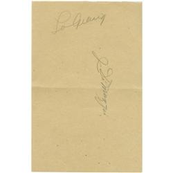 Circa 1936 Lou Gehrig & Joe DiMaggio Signed Albu