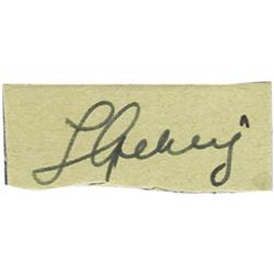Late 1930's Lou Gehrig Signed Cut Signature. Sm