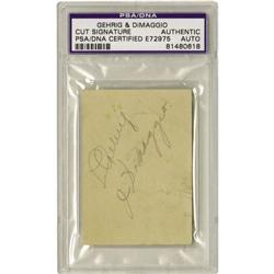 Late 1930's Lou Gehrig & Joe DiMaggio Signed Sto