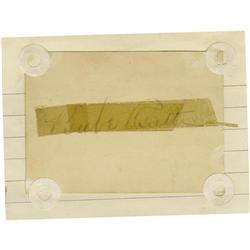 1940's Babe Ruth Signed Blank Card. The convent